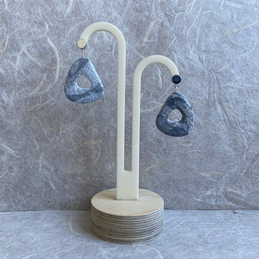 Abstract Patterned Donut Earrings