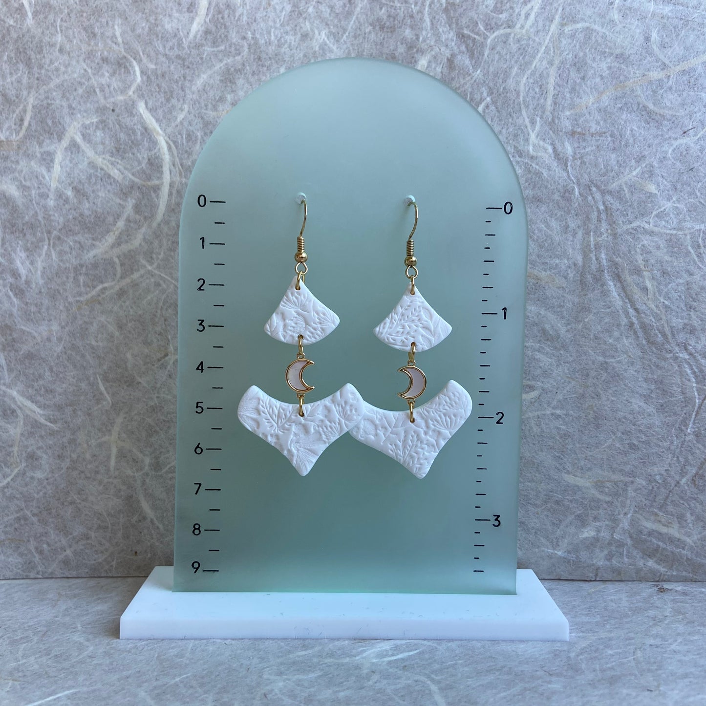 Arabian & Moon Textured Earrings