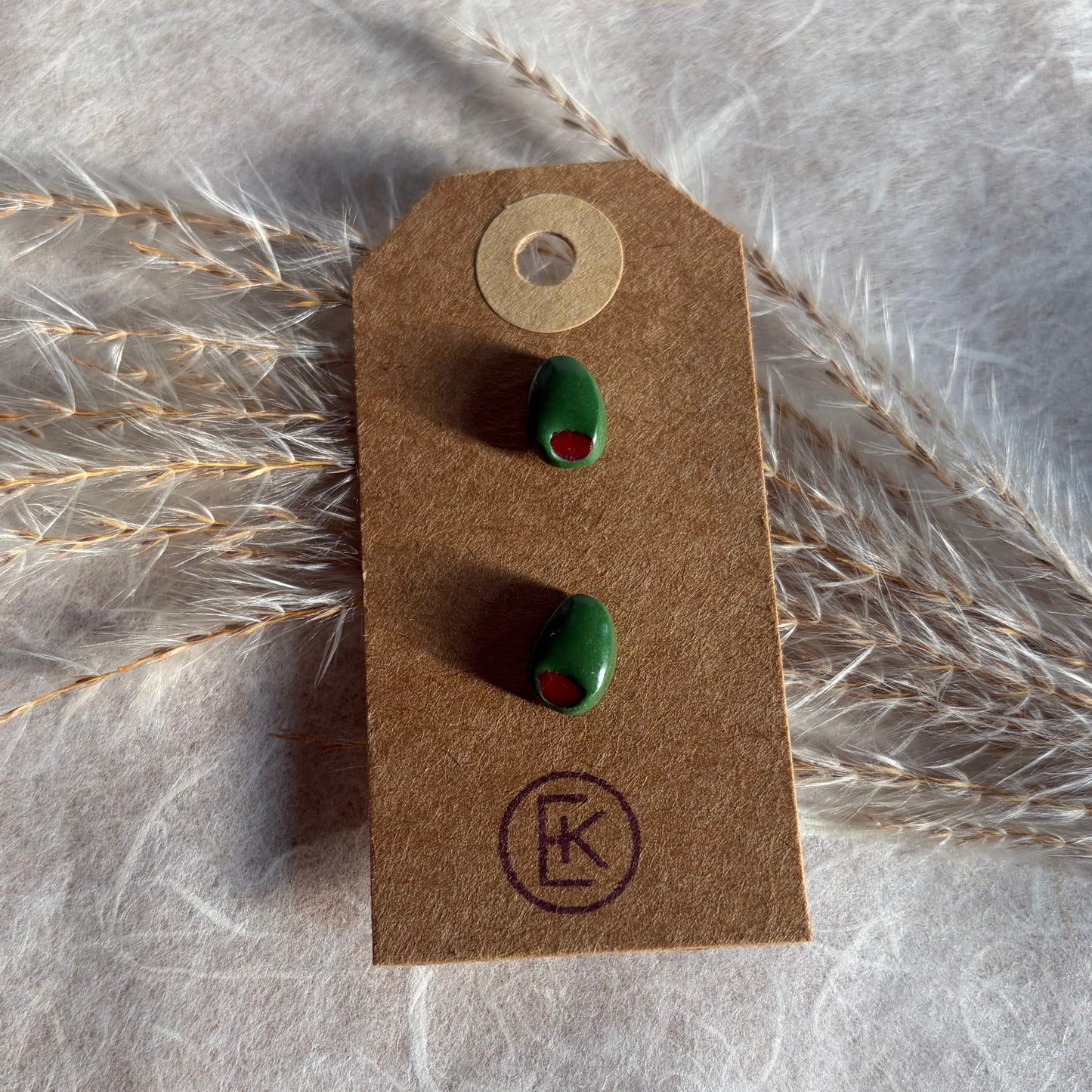 Pimento Olive #4 Earrings