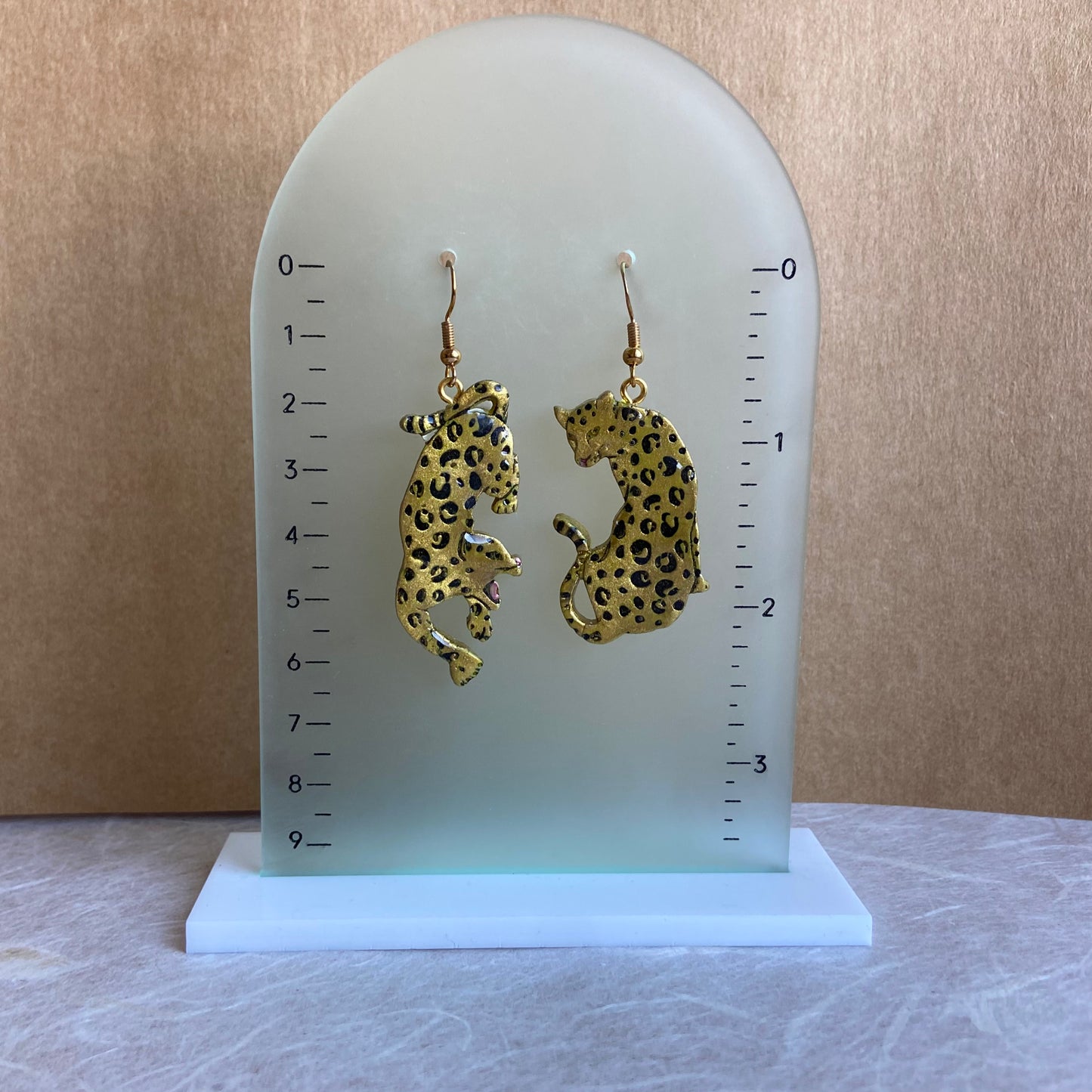 Leopard Hook Earrings