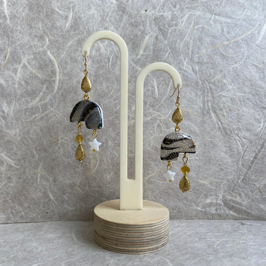 Abstract Cloud Earrings