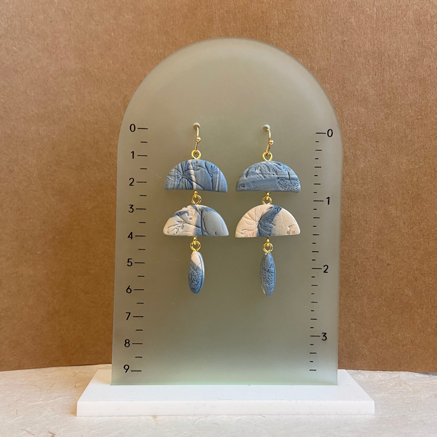 Abstract Meadows Mushroom Earrings