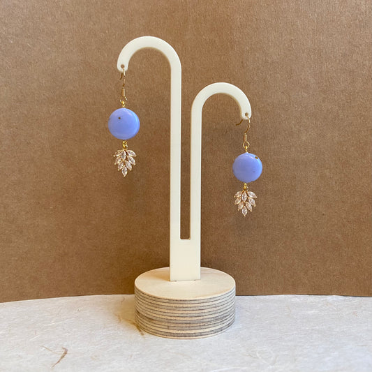 Purple Art Deco Earrings