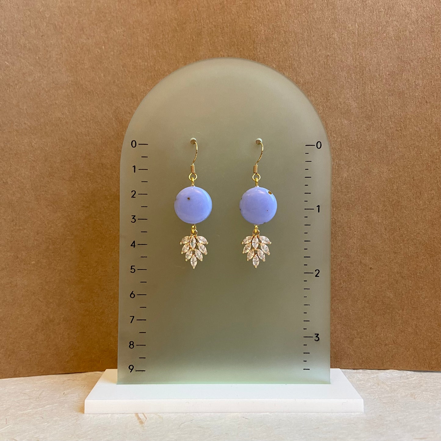 Purple Art Deco Earrings