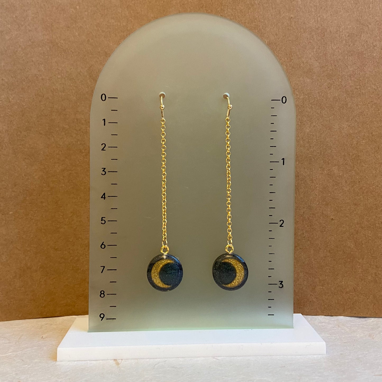 Iridescent Moon Earrings