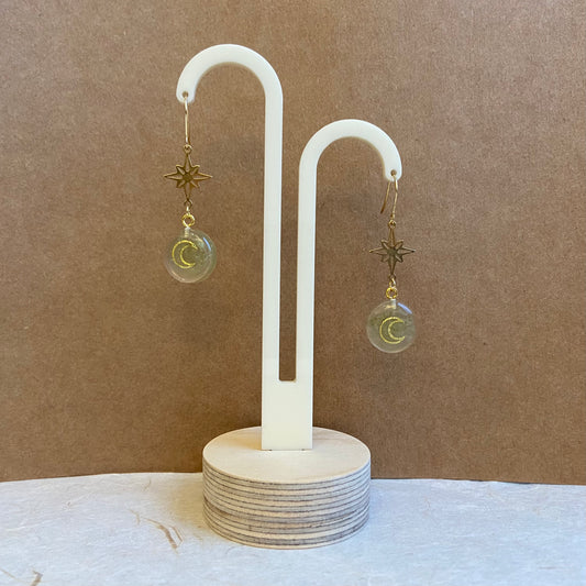 Star & Moon Bubble Earrings
