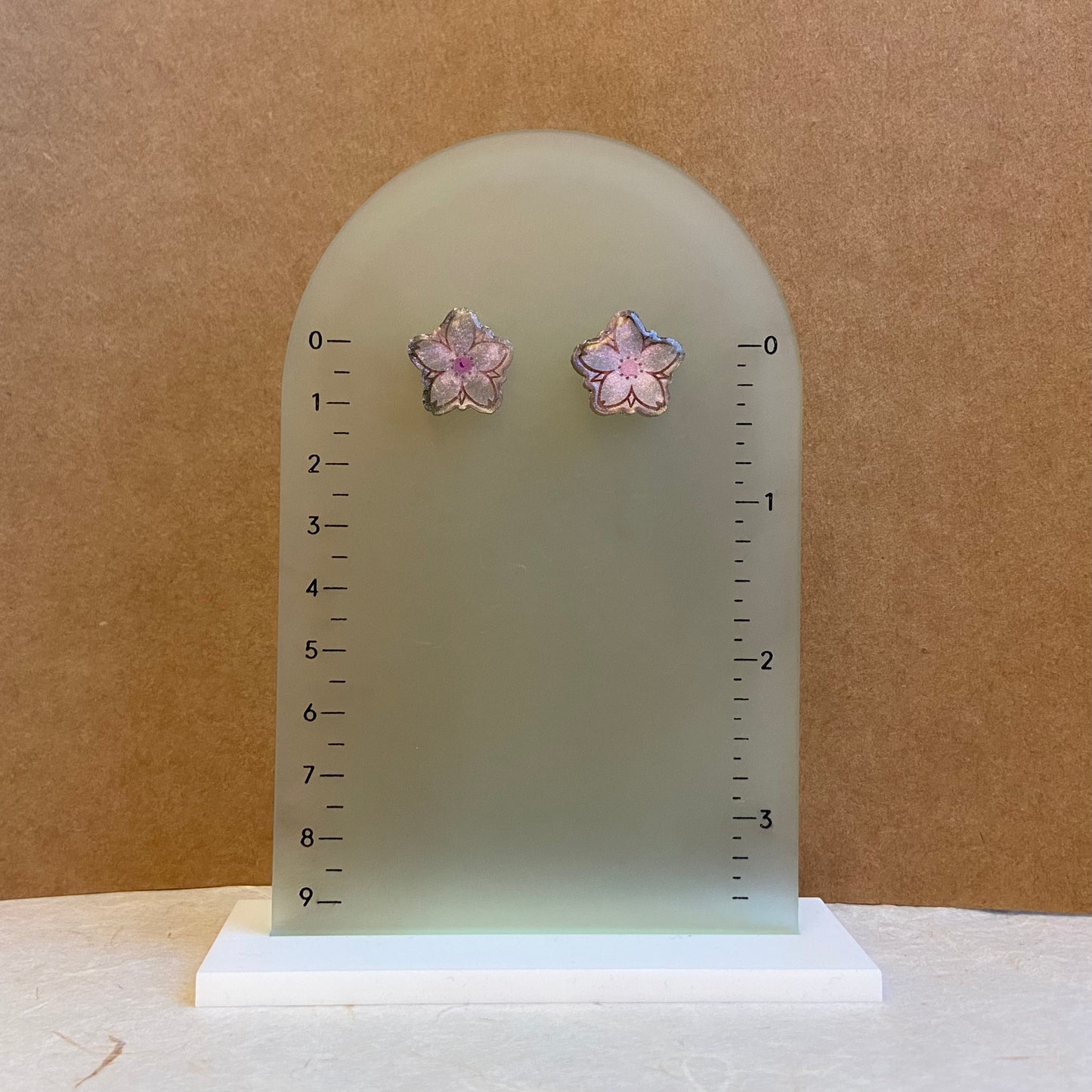 Pink Blossom Stud Earrings