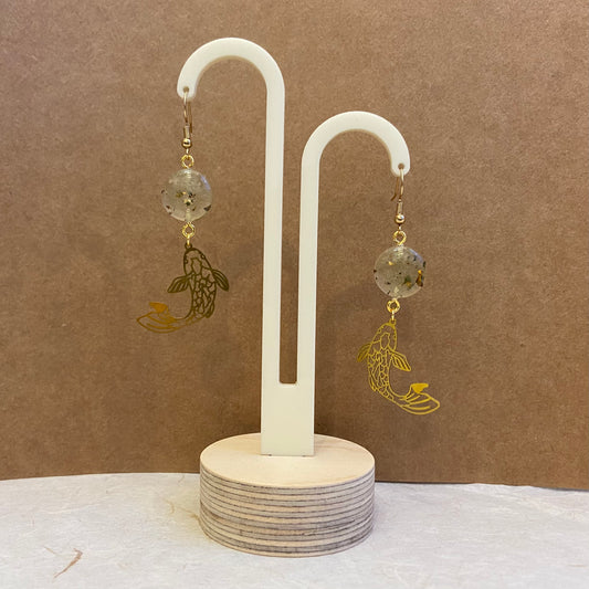 Bubble & Koi Fish Earrings