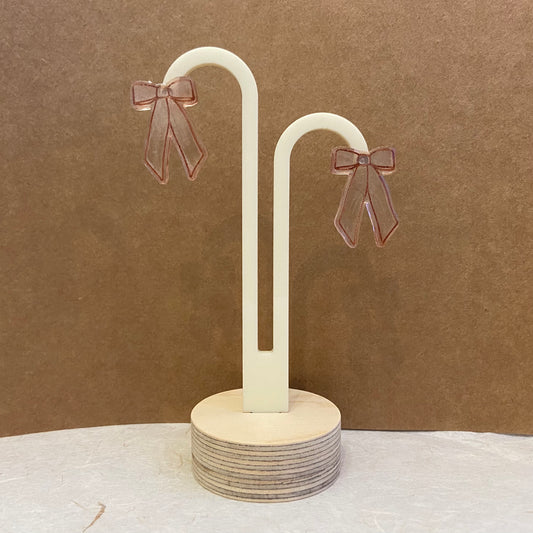 Bow Resin Earrings #1