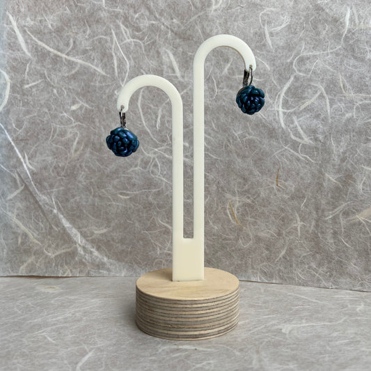 Blue Grey Succulents Echeveria Earrings