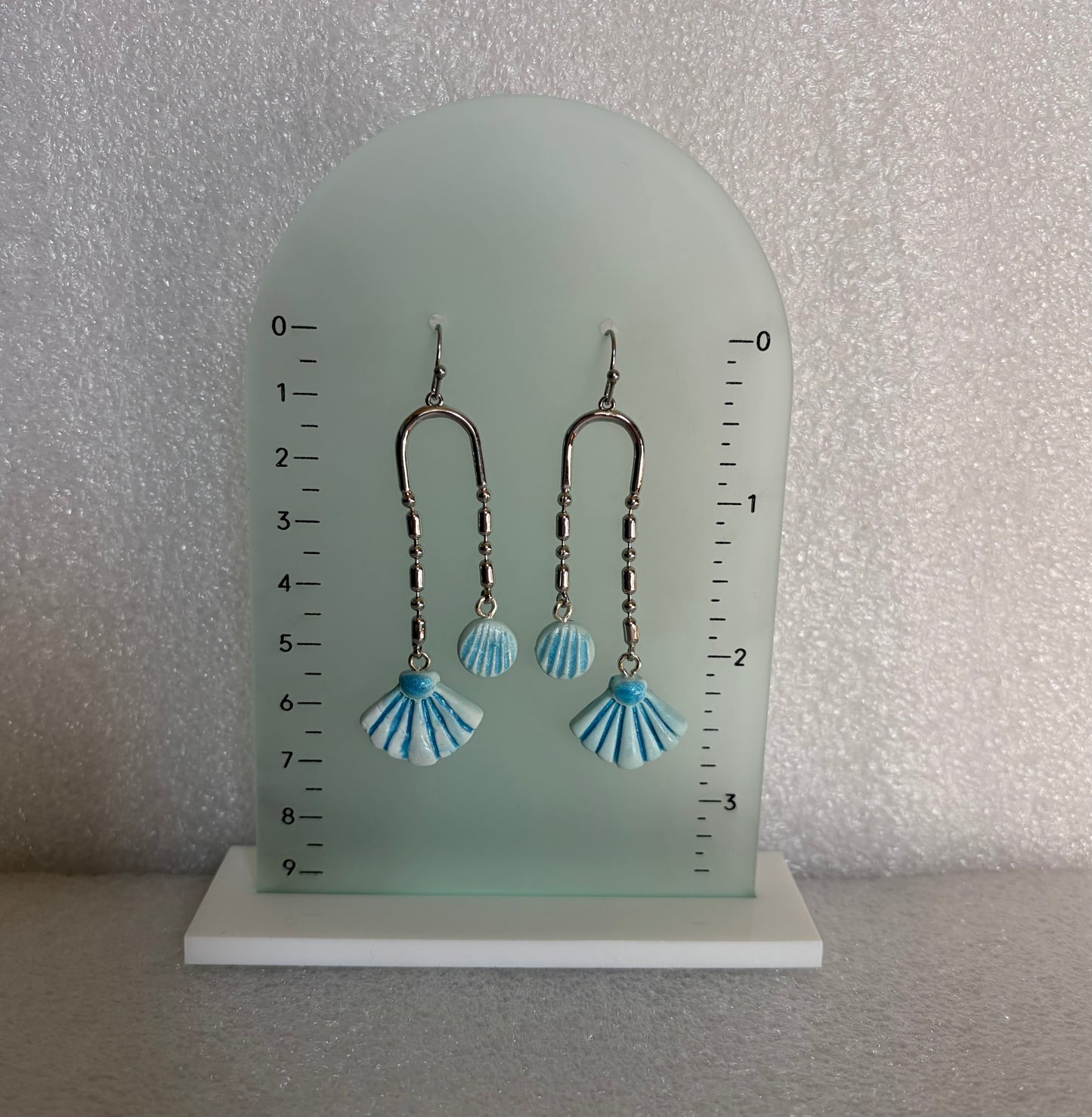 Shell Arch Texture Reversible Earrings