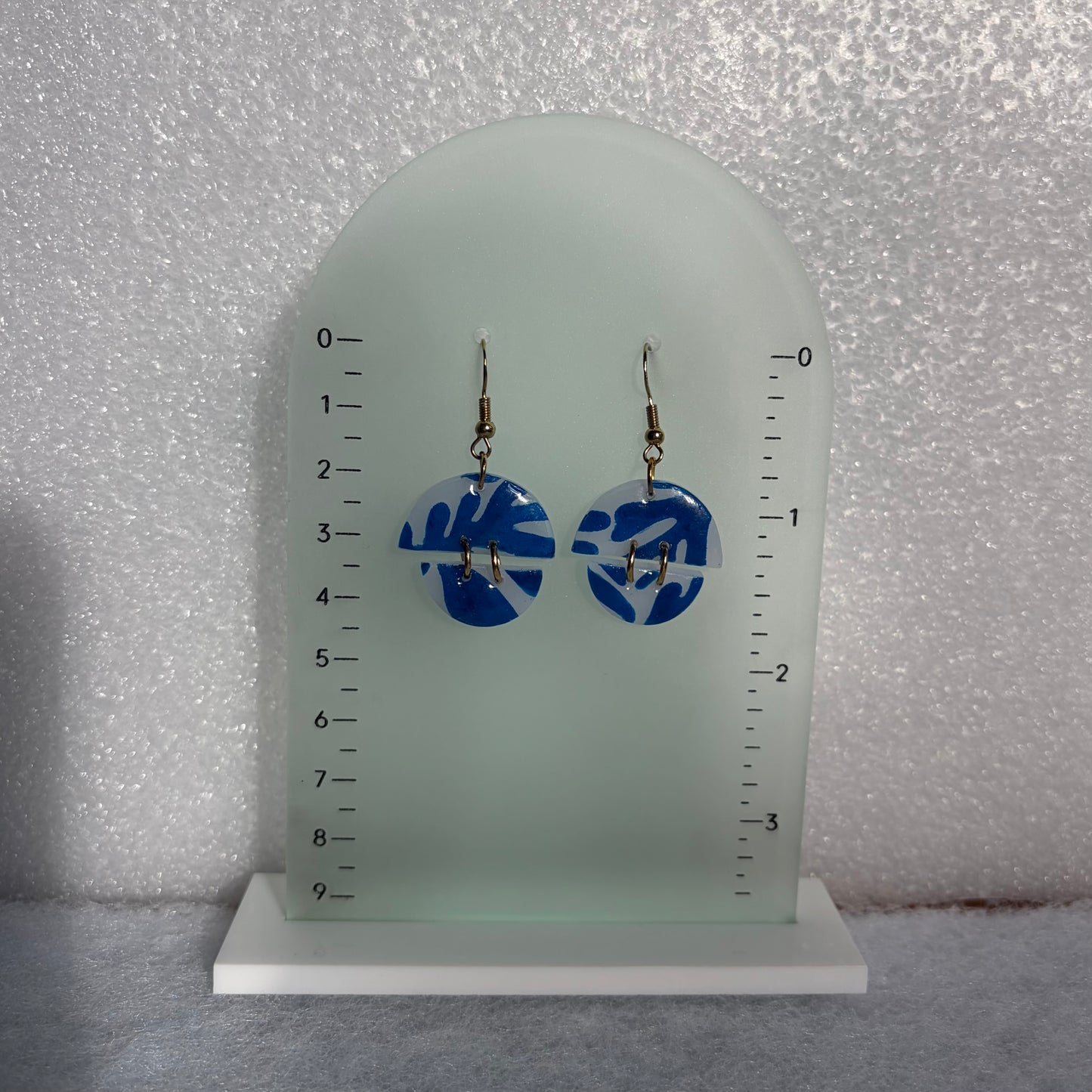 Abstract Mushroom Matisse inspired Earrings