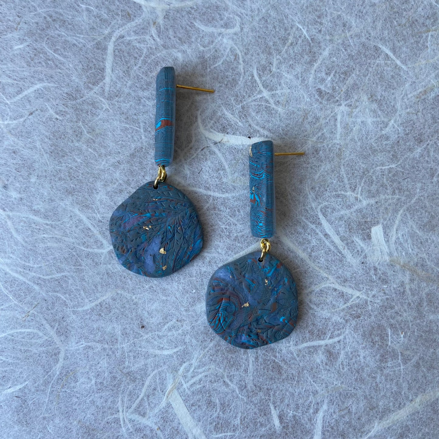 Abstract Pebble Earrings