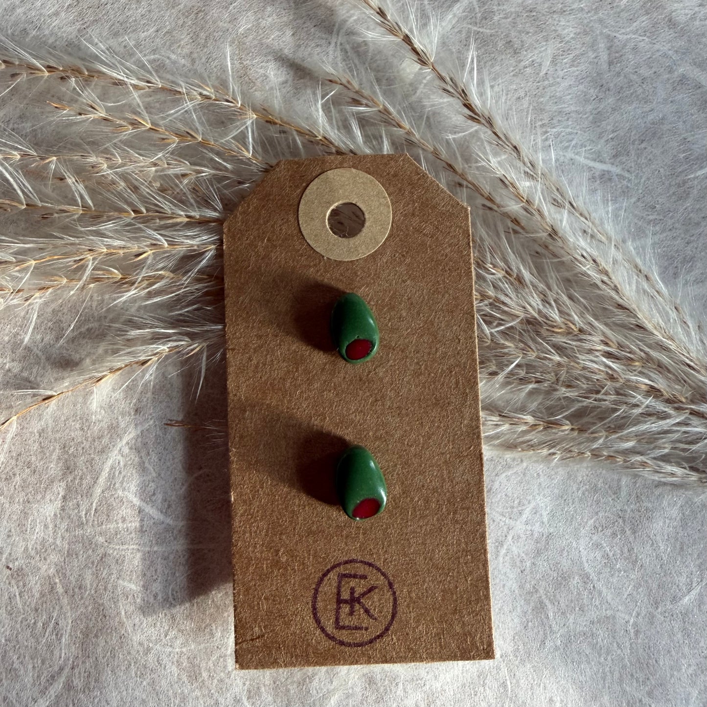 Pimento Olive #5 Earrings
