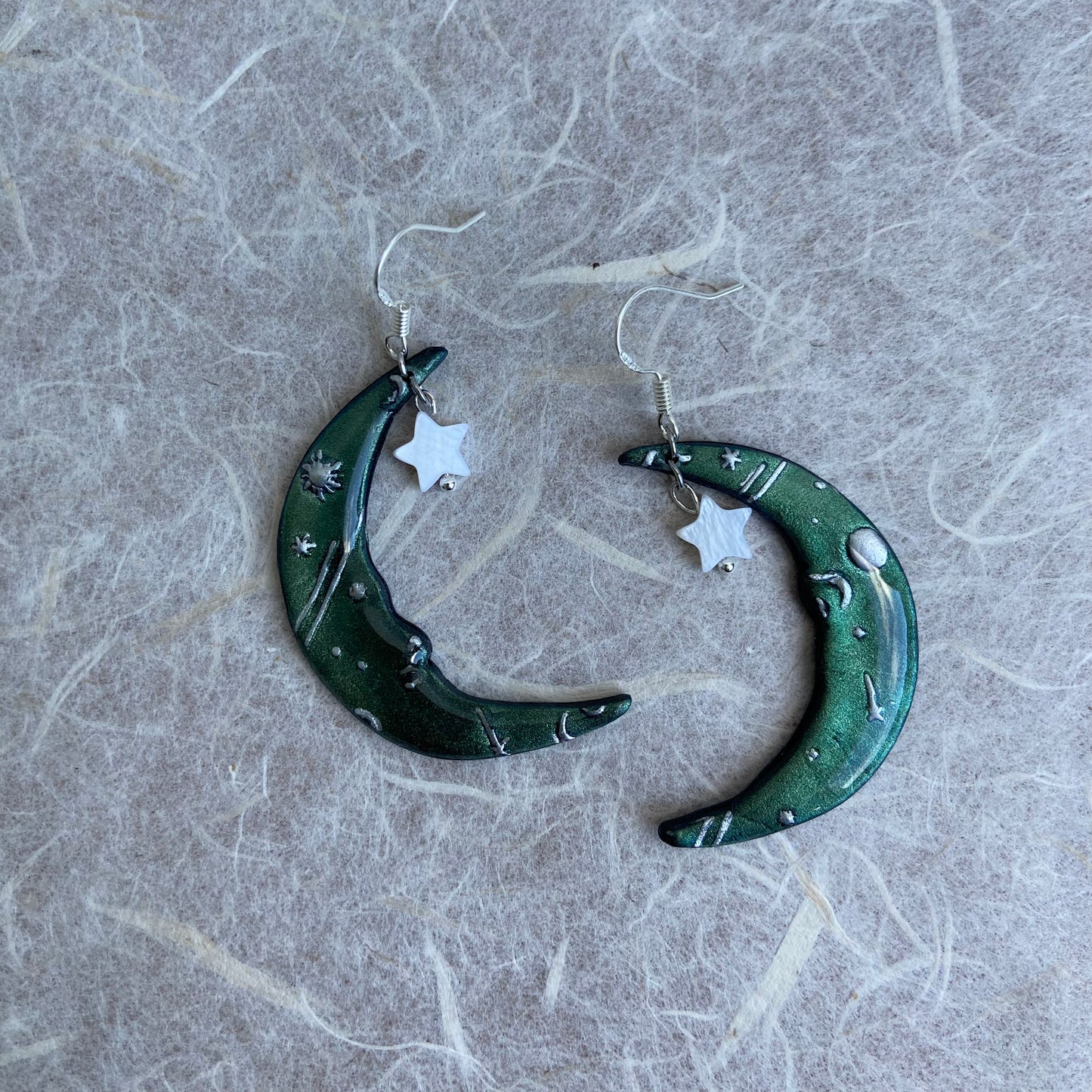 Crescent Moon & Star Earrings