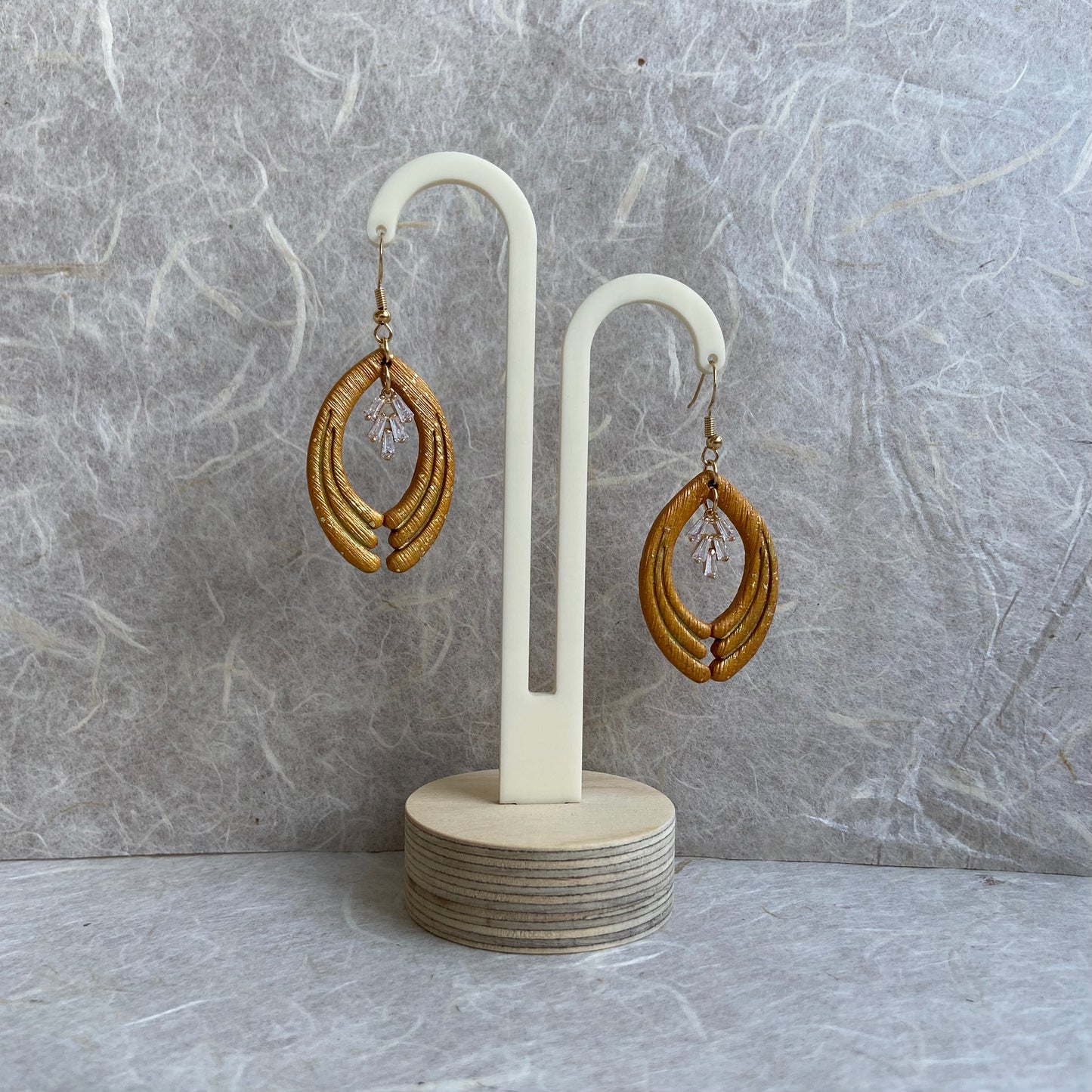 Golden Scallop Shell Earrings