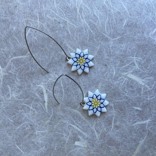 Flower Tile Earrings