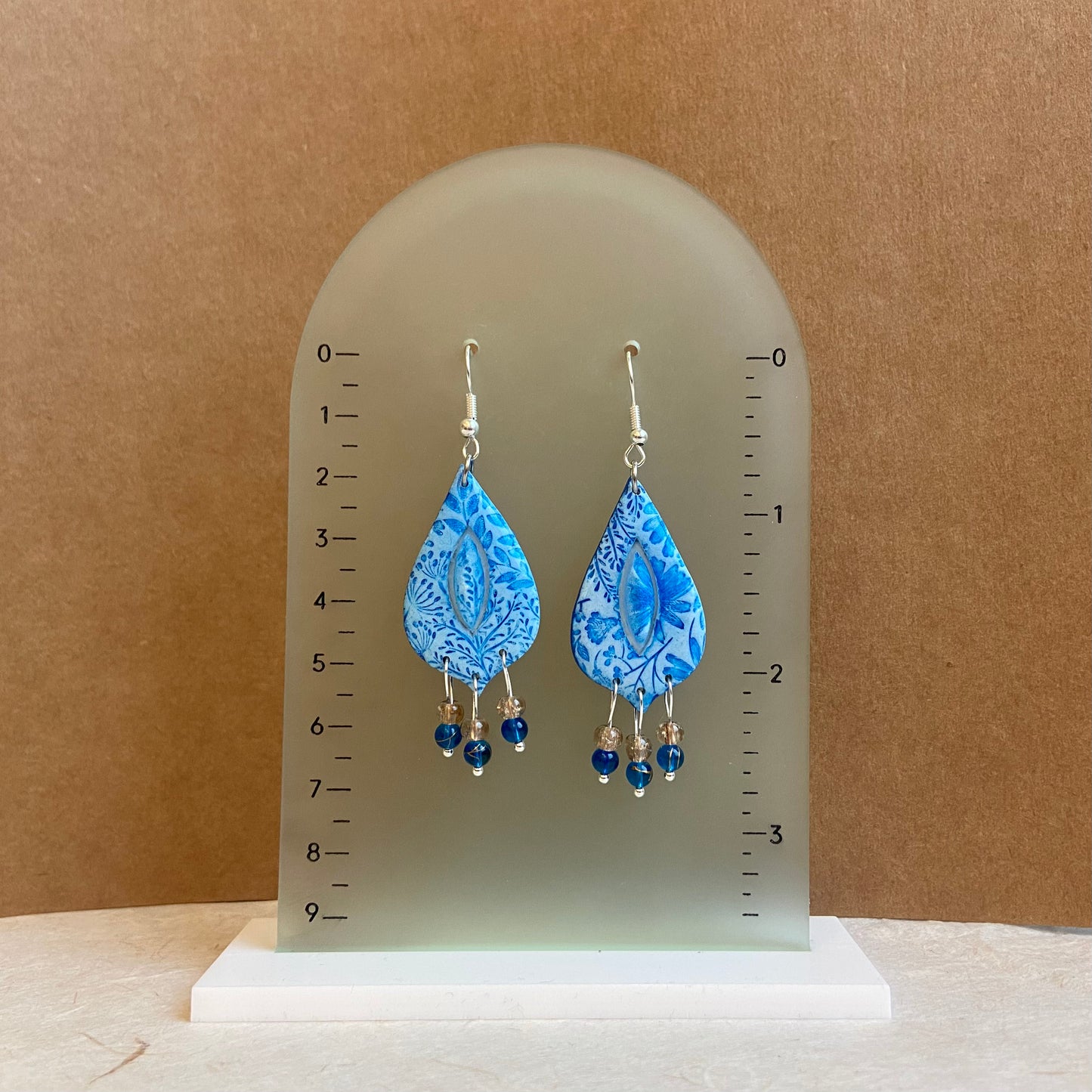 Blue Moroccan Tear Earrings