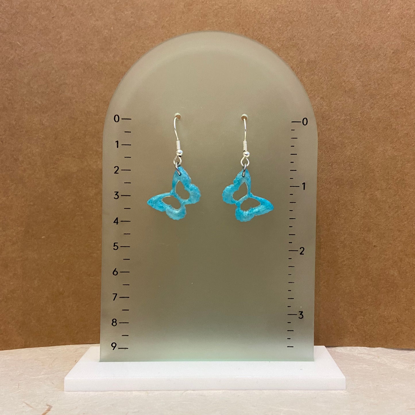 Mini Blue Butterfly Earrings