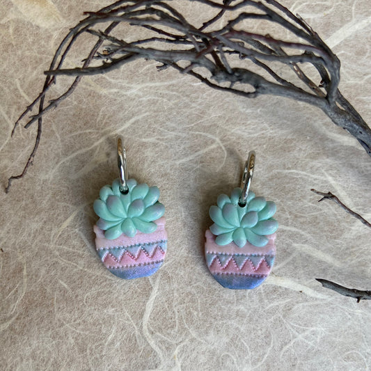 Plant Succulent Charm Reversible Huggies