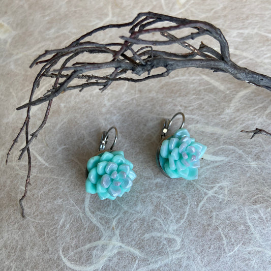 Succulent Echeveria Earrings