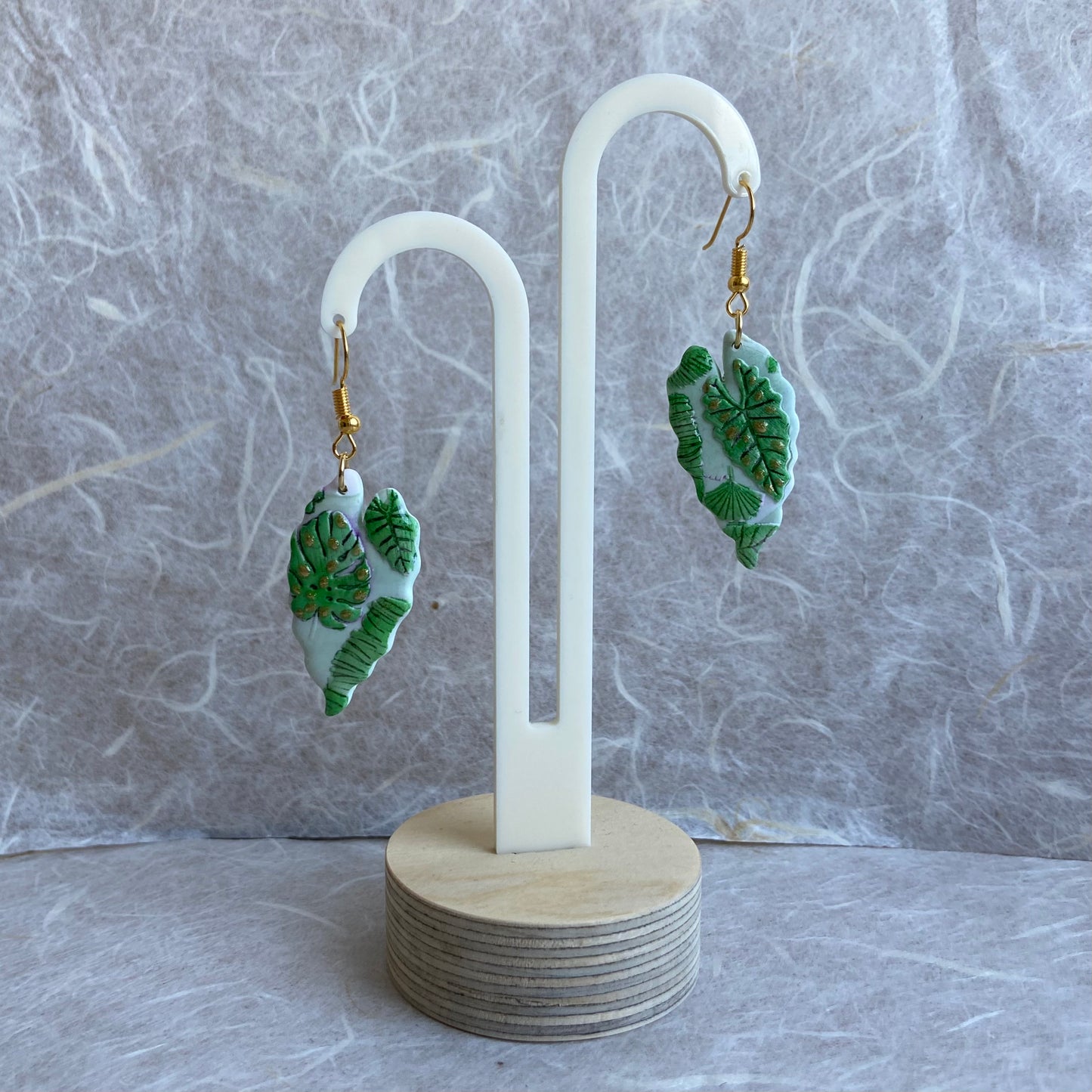 House Plants Leave Earrings