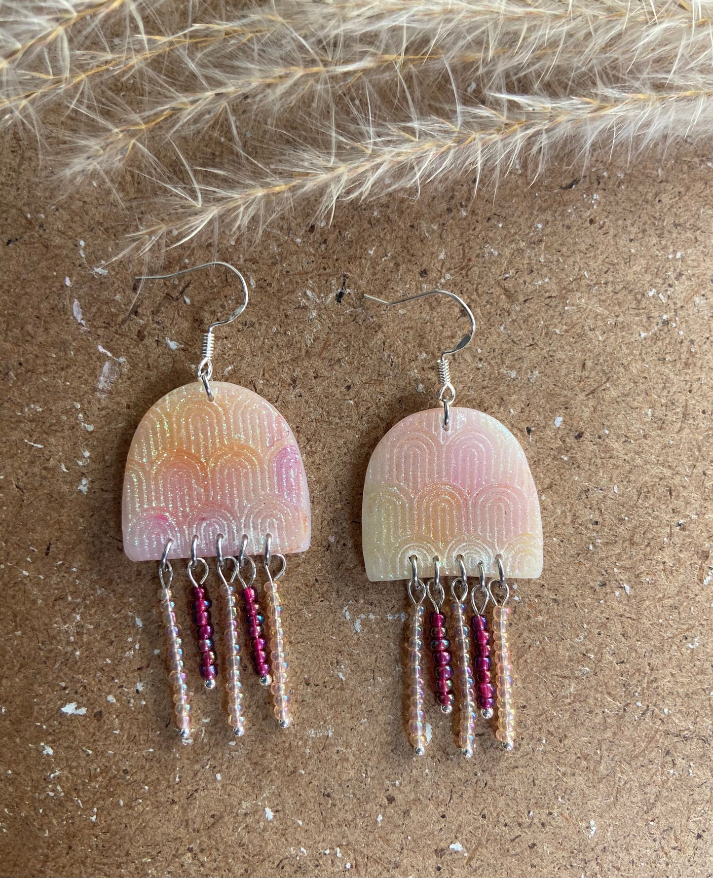 Jellyfish inspired with beads drops