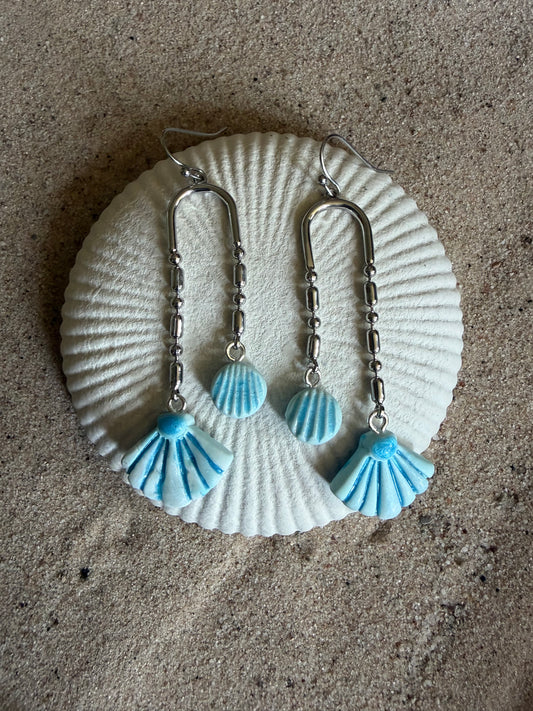 Shell Arch Texture Reversible Earrings