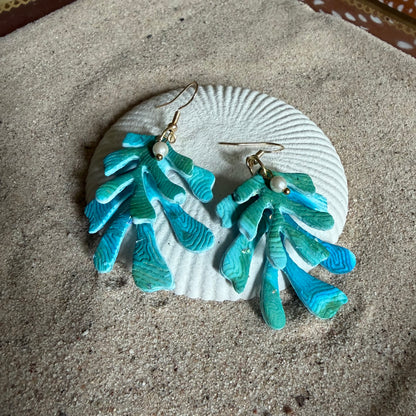 Matisse inspired with faux pearl charms Earrings