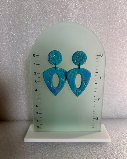 Turquoise Triangle Meadows Earrings