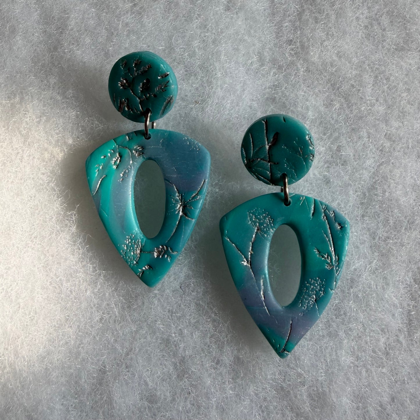 Turquoise Triangle Meadows Earrings