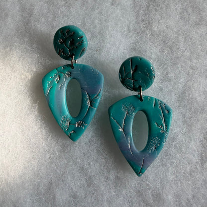 Turquoise Triangle Meadows Earrings