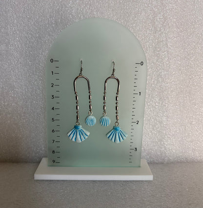 Shell Arch Texture Reversible Earrings