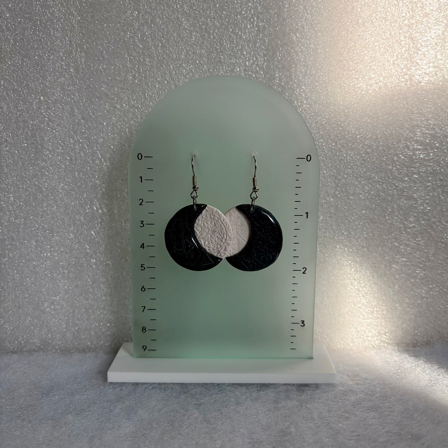 Iridescent Moon Earrings