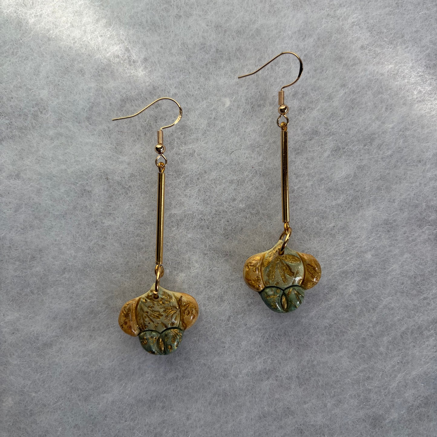 Art Deco Flowers Earrings