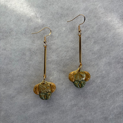 Art Deco Flowers Earrings