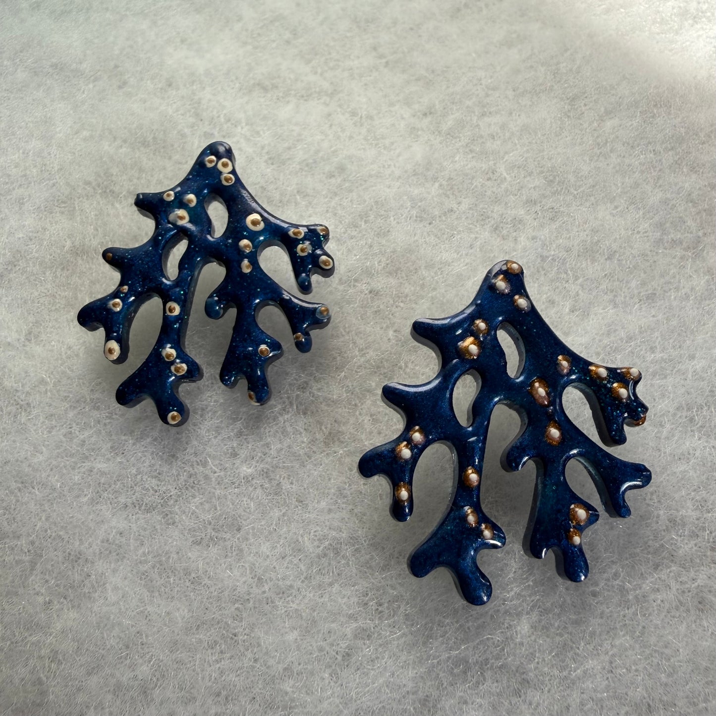 Blue Coral studs