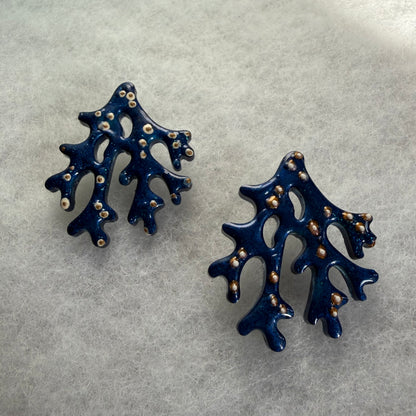 Blue Coral studs