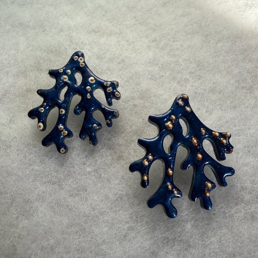 Blue Coral studs