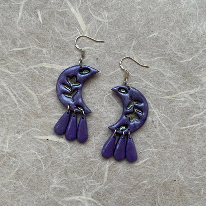 Moon Flora Earrings